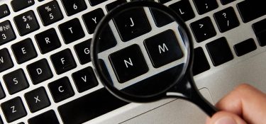 Magnifying Glass on Keyboard