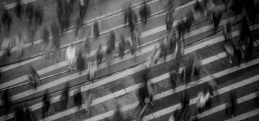 People in a city