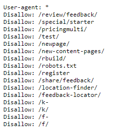 Robots.txt file